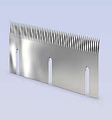 130 x 30 x 1.5 mm straight tooth form knife with precision ground teeth.